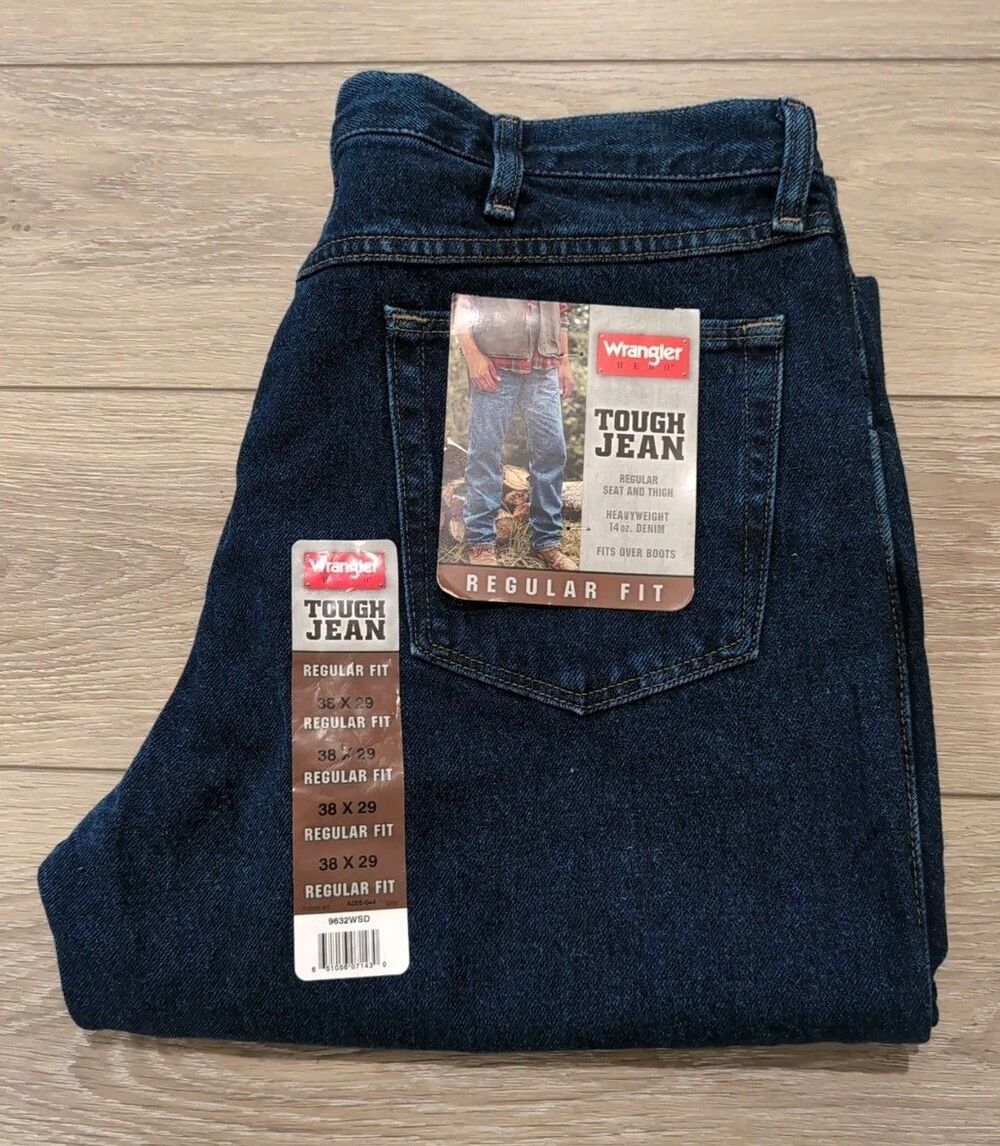 WRANGLER HERO 38x29 BOOTCUT TOUGH JEANS REGULAR FIT MEN'S NWT